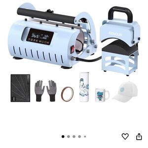 Blue Heat Press Machine for Sublimation